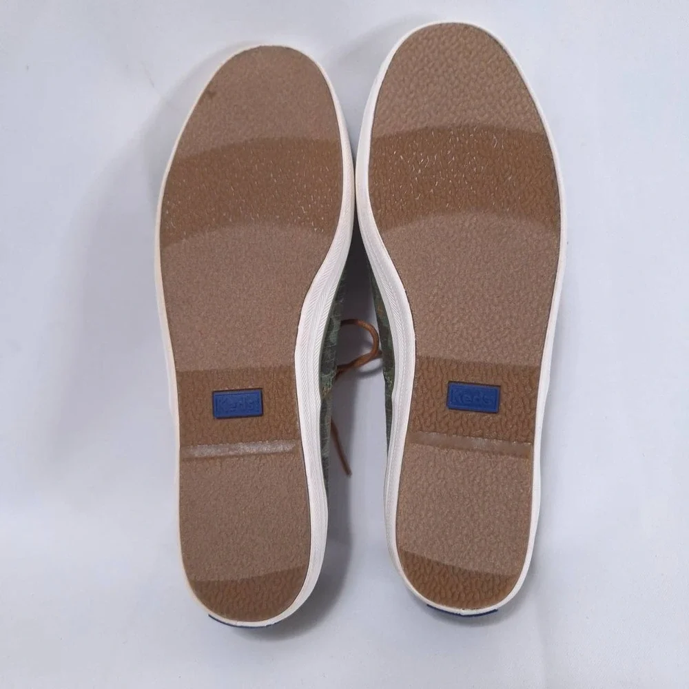 Keds Camouflage Canvas Sneakers Women's Sz 7 Lace Up Low Top‎ Shoes WF55604M NIB
